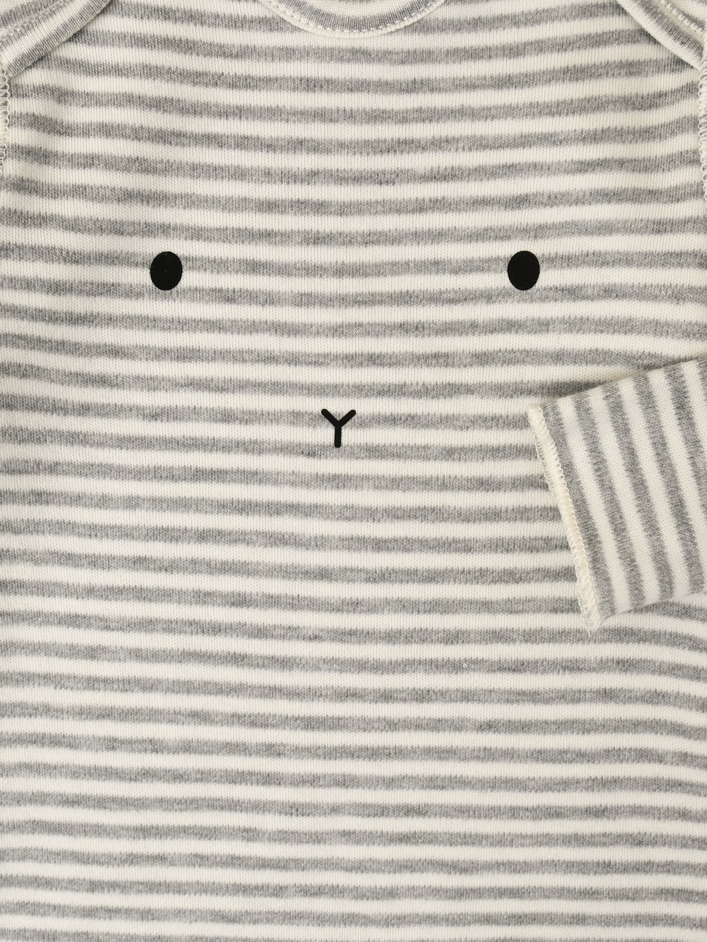 Organic Zoo Stripy BUNNY Playsuit - SPLBU - 1 - Lille Univers