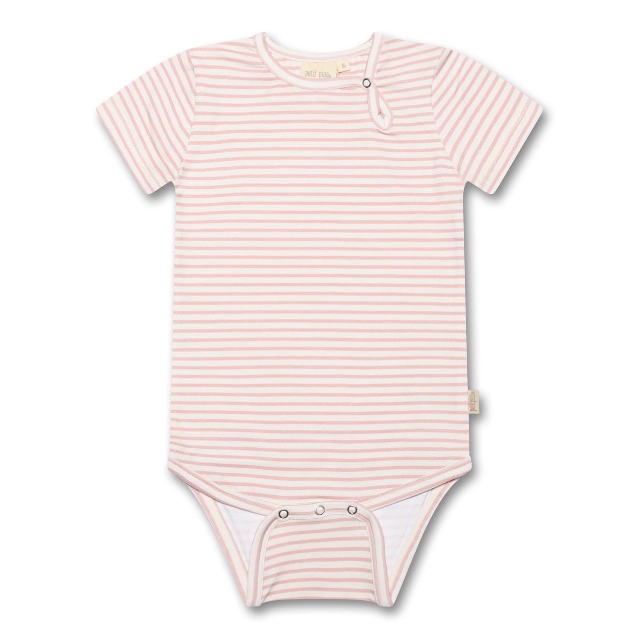 Petit Piao Organic Cotton Printed Short Sleeve Bodysuit-PP1704 - Lille Univers