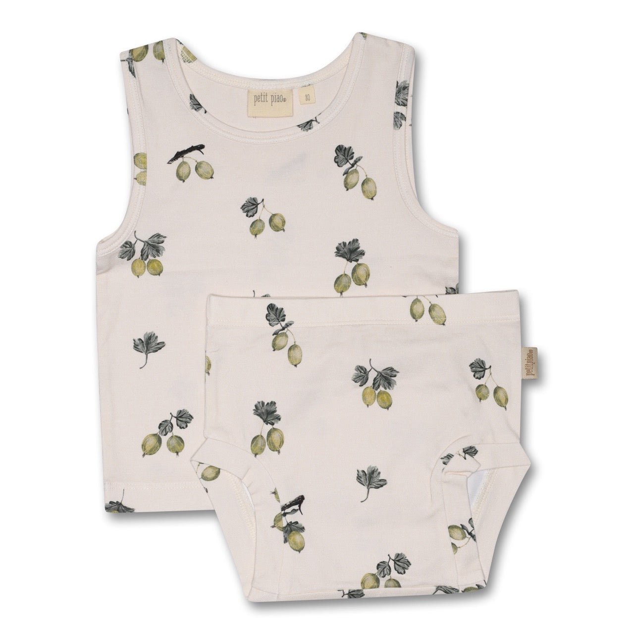 Petit Piao Organic Cotton Printed Underwear Set-PP211 - Lille Univers