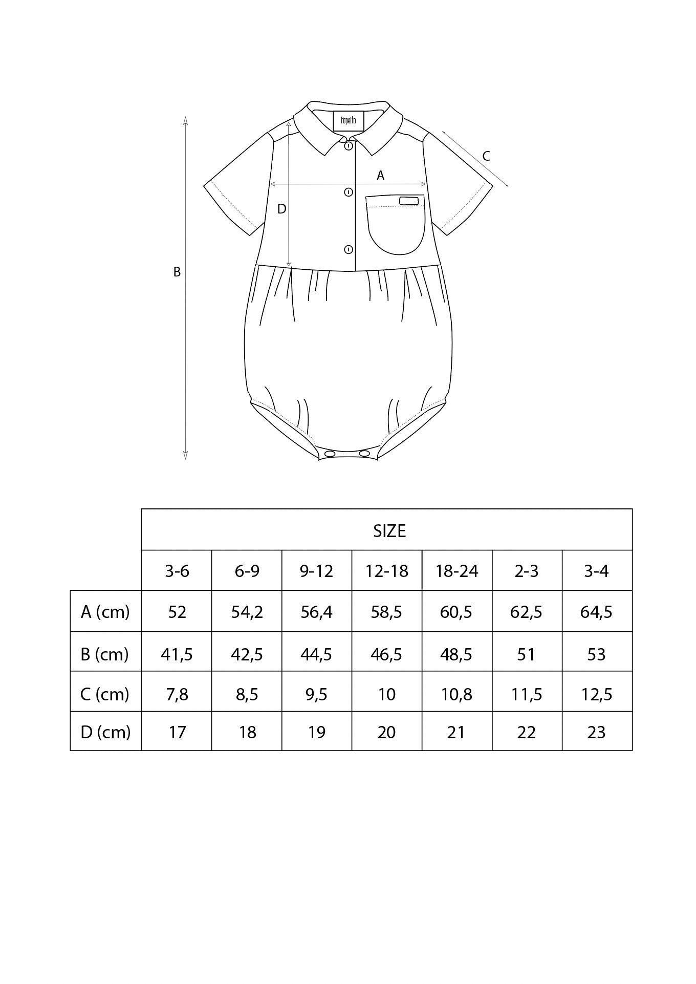 Popelin Boat motif contrasting romper suit-Mod.15.2 - Lille Univers