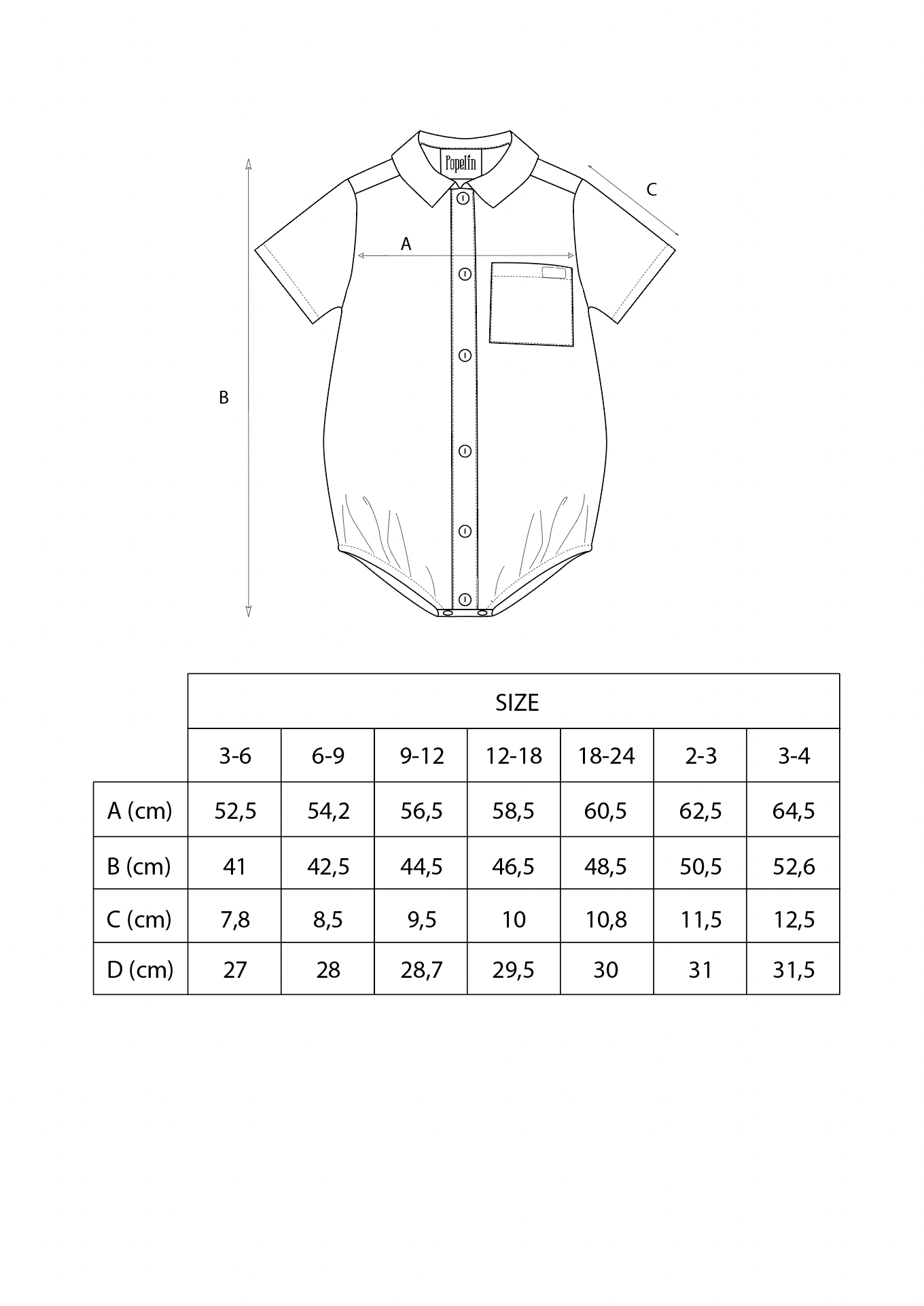 Popelin Sand striped romper suit with shirt collar-Mod.16.3 - Lille Univers