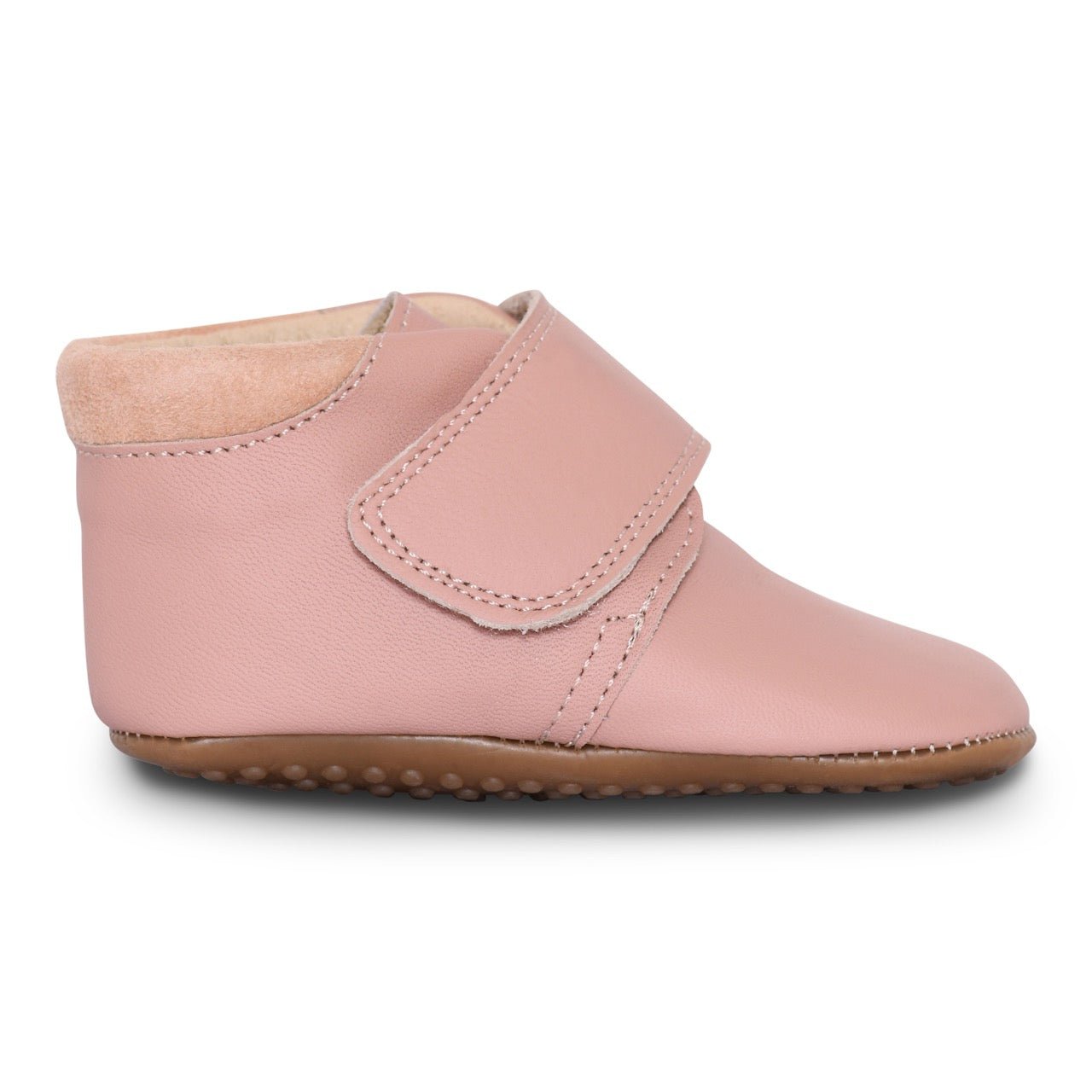 Rose Pom Pom Beginners™ Velcro Slippers - 100% Leather-PM1010 - Lille Univers