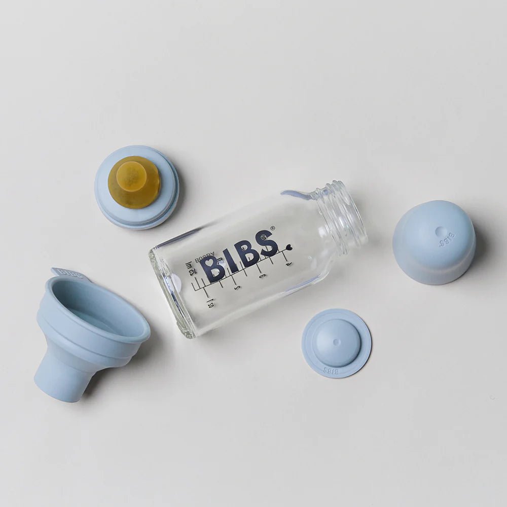 BIBS Baby Glass Bottle Complete Set 110ml - Ivory-5013216 - Lille Univers