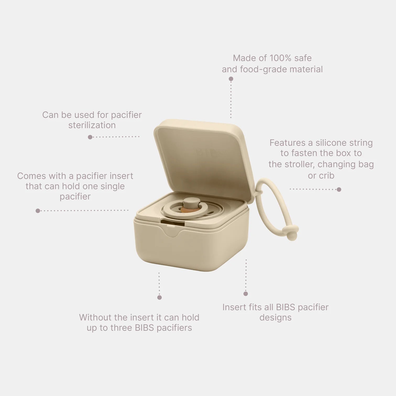 BIBS x LIBERTY Pacifier Box - Capel Sage-420010250 - Lille Univers