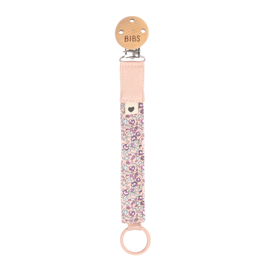 BIBS x LIBERTY Pacifier Clip - Eloise Blush-942111244 - Lille Univers