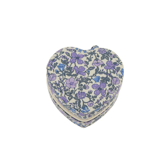 Bon Dep JEWELRY BOX HEART MW LIBERTY MEADOW LAVENDER- - Lille Univers