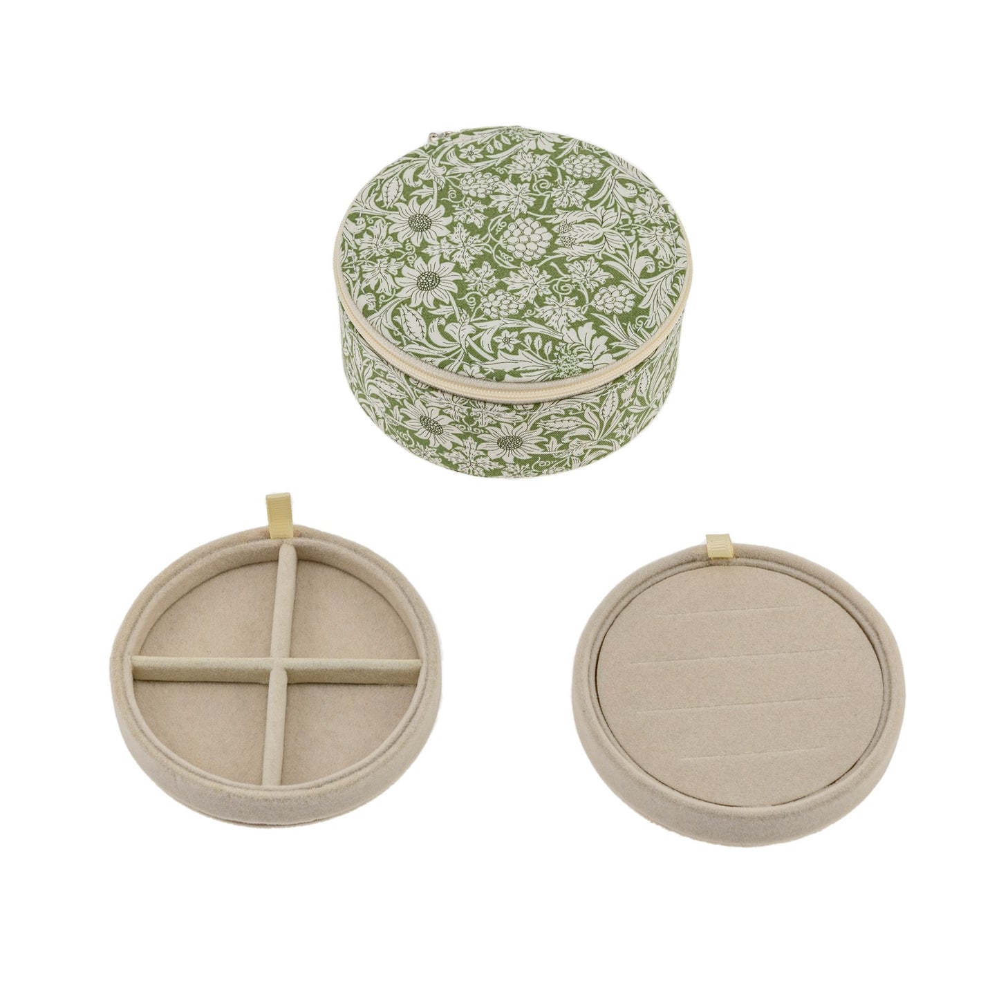 Bon Dep JEWELRY BOX ROUND MW LIBERTY MORTIMER GREEN- - Lille Univers