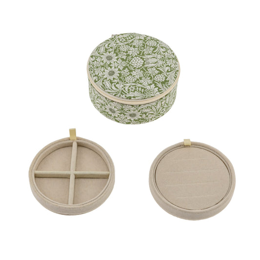 Bon Dep JEWELRY BOX ROUND MW LIBERTY MORTIMER GREEN- - Lille Univers