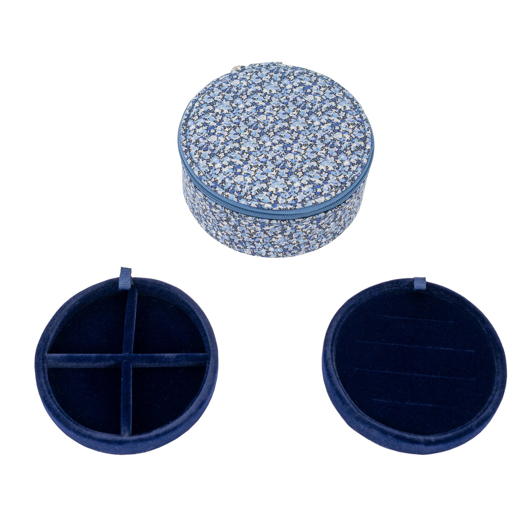 Bon Dep JEWELRY BOX ROUND MW LIBERTY PEPPER BLUE- - Lille Univers