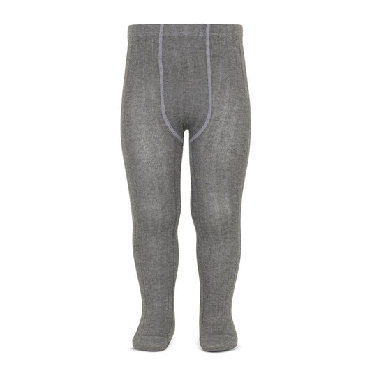 Condor Basic rib tights LIGHT GREY-20161_230 - Lille Univers