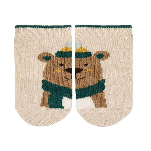 Condor Bear non-slip short socks SEA MIST-39404_304 - Lille Univers