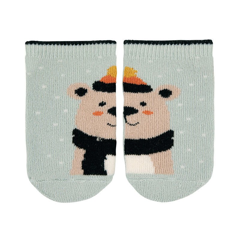 Condor Bear non-slip short socks SEA MIST-39404_495 - Lille Univers