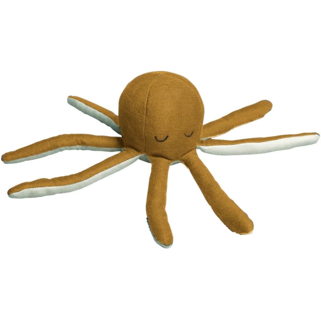 Fabelab RATTLE - OCTOPUS - OCHRE / BEACH GRASS- - Lille Univers