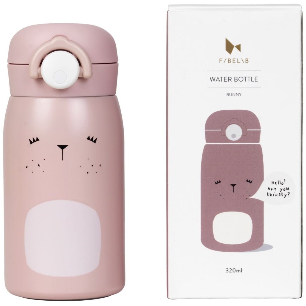Fabelab WATER BOTTLE - BUNNY - SMALL - OLD ROSE- - Lille Univers