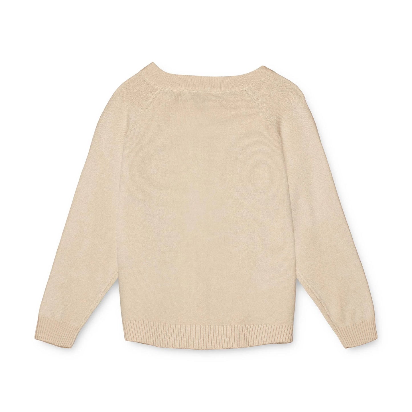 Fliink FAVO EMBROIDERED CARDIGAN - SANDSHELL/HIGH RISK RED STRAWBERRY-FAVO EMBROIDERED - Lille Univers