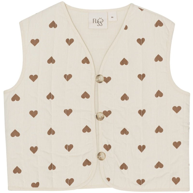 FLOESS CARMEN VEST - CREAM-F10184 - Lille Univers