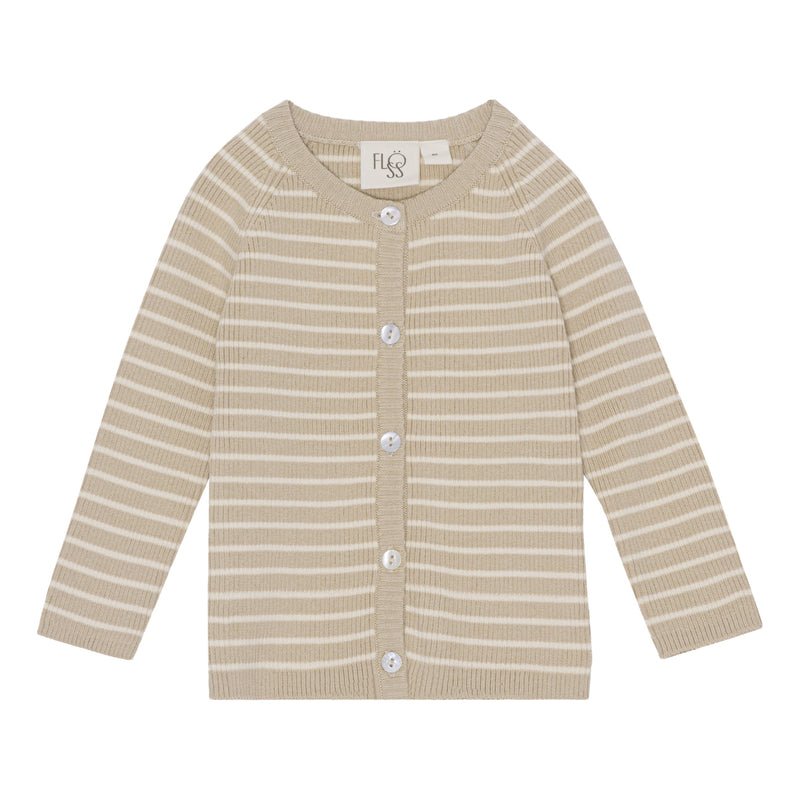 FLOESS FLYE CARDIGAN - SAND-F10132 - Lille Univers