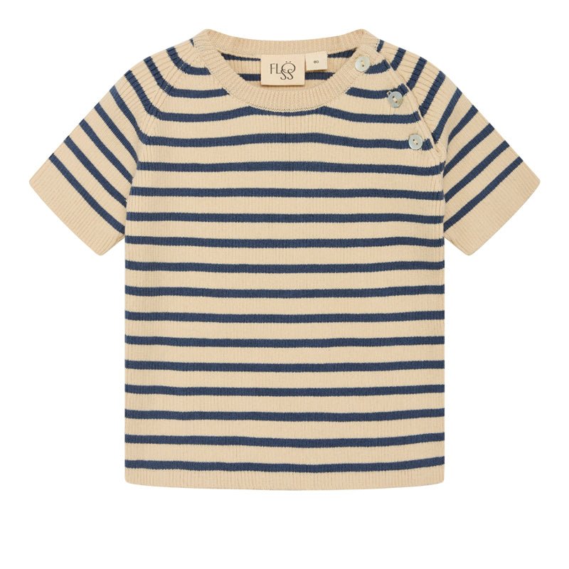 Flöss Flye Tshirt Navy midnight/Warm cotton-F10217_Navymidnightwarm - Lille Univers