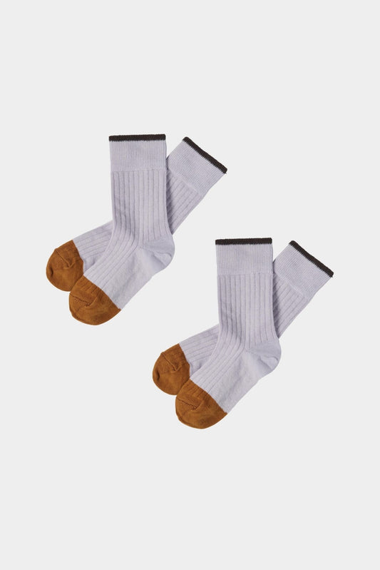 FUB 2 Pack Contrast Socks heather-20124SS_heather - Lille Univers