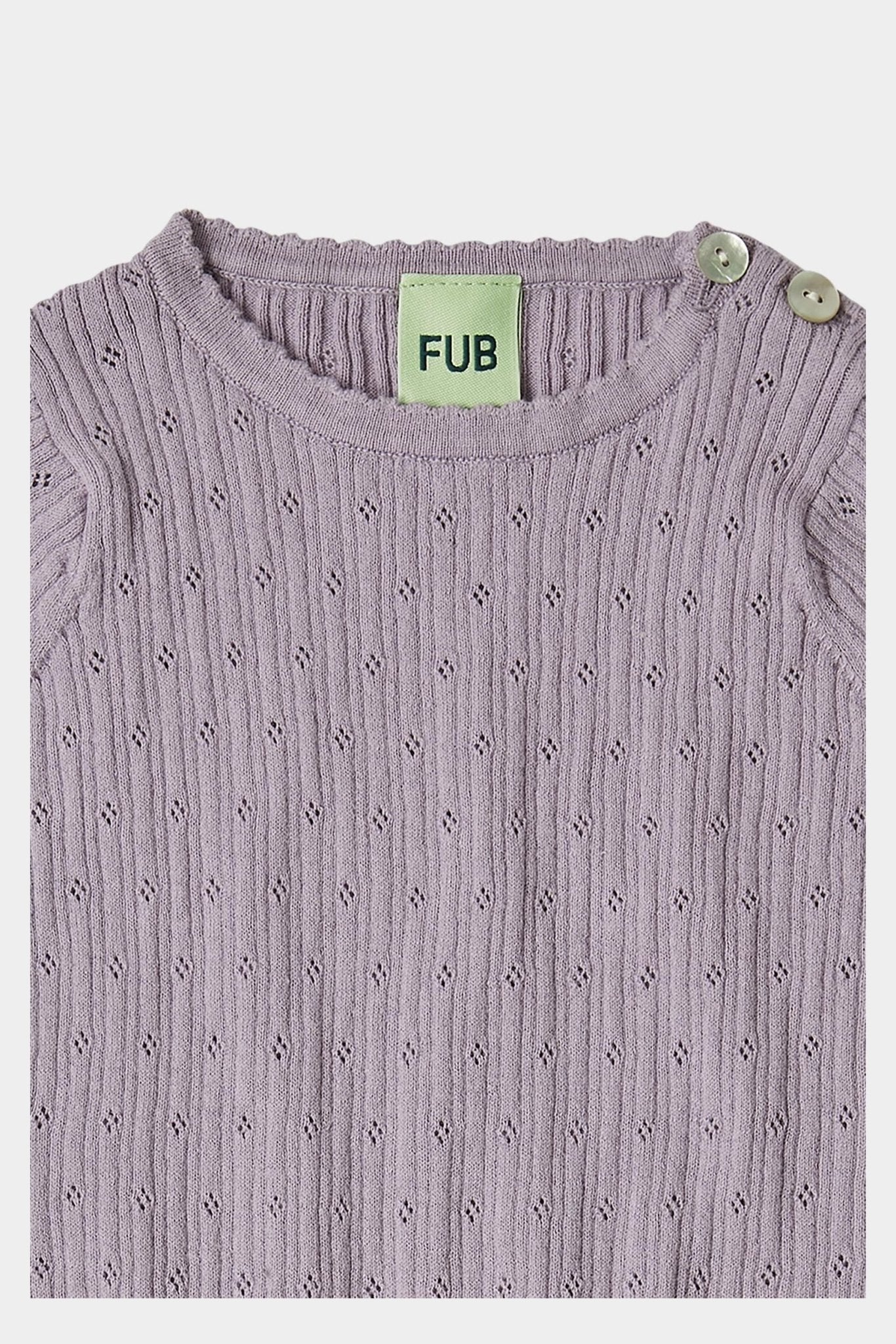 FUB Baby Pointelle Body heather-4624SS_heather - Lille Univers