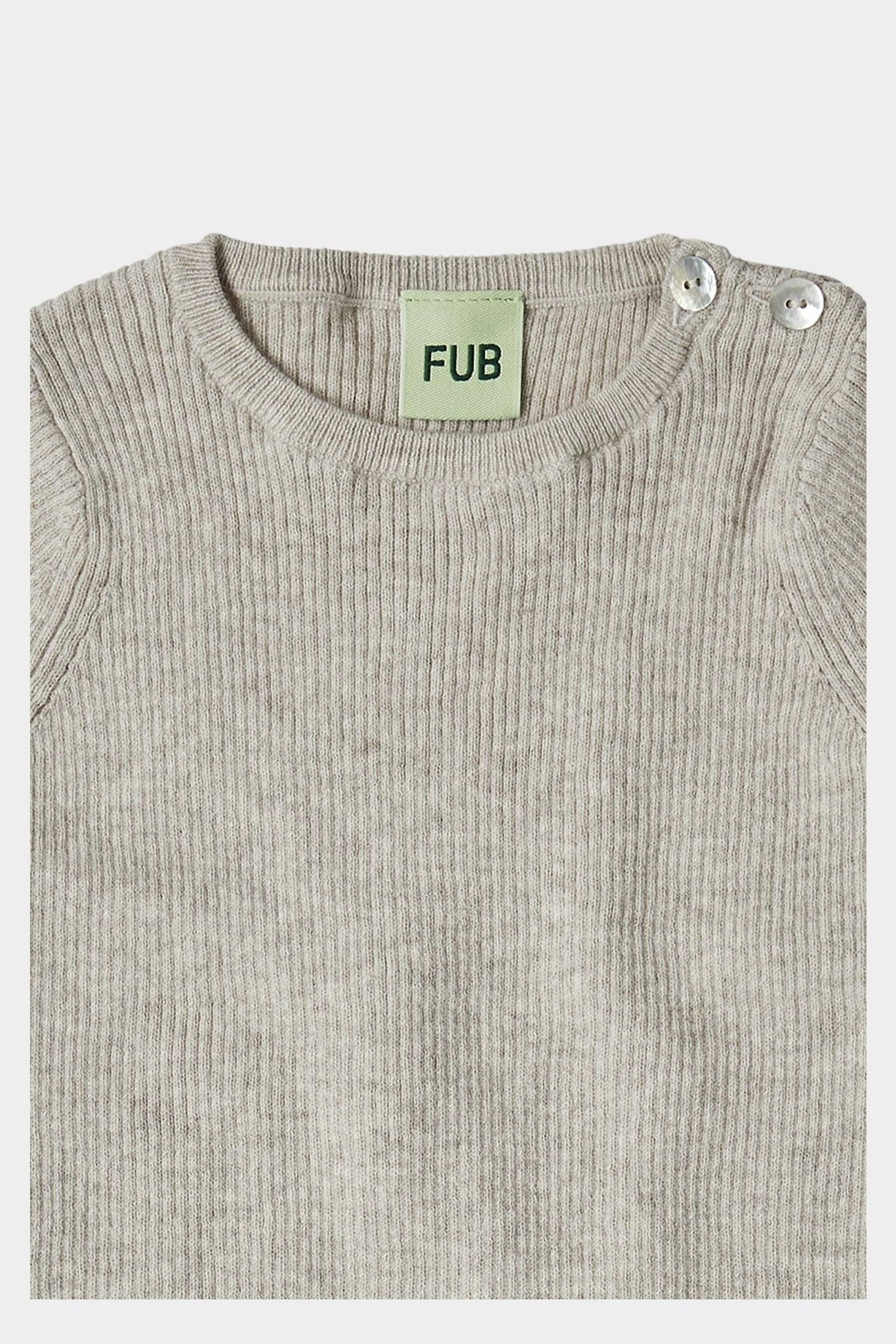FUB Baby Rib Body taupe melange-4524SS_taupemelange - Lille Univers