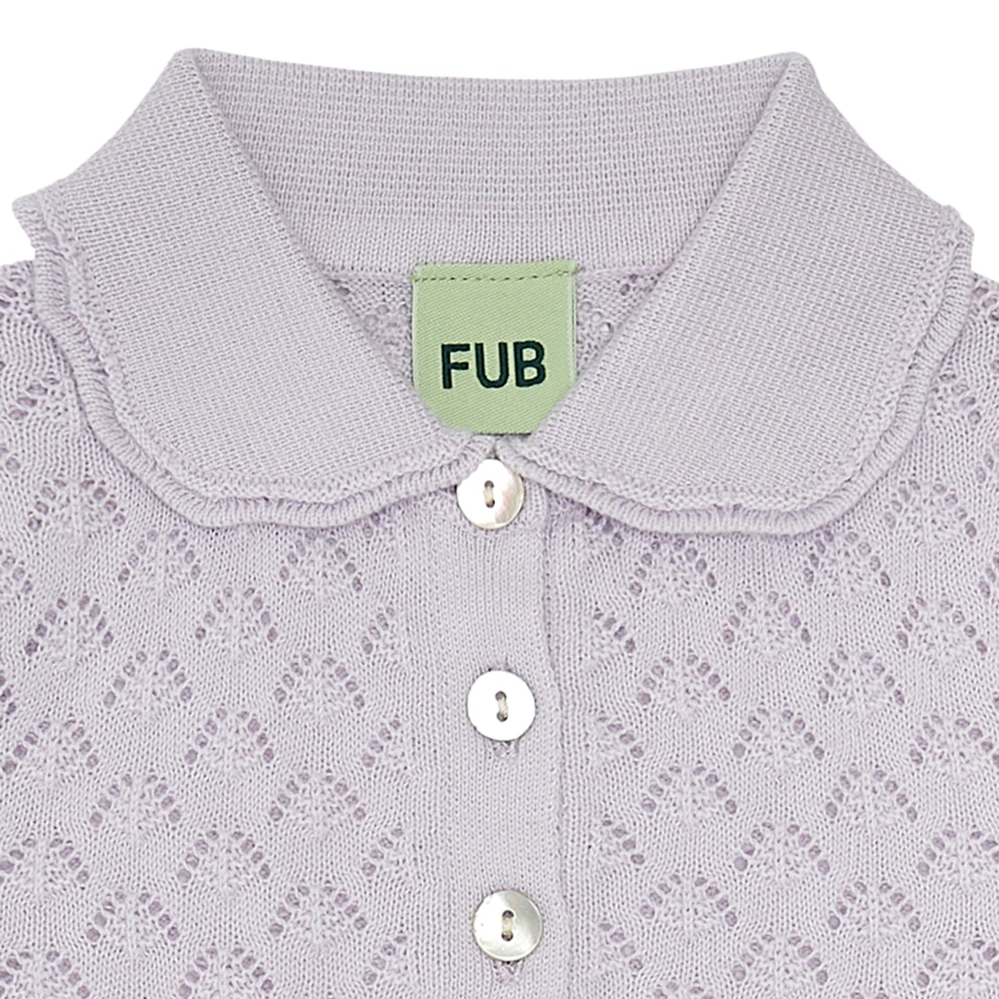 Fub Pointelle Blouse, ametyst - 3023ss - ametyst - Lille Univers