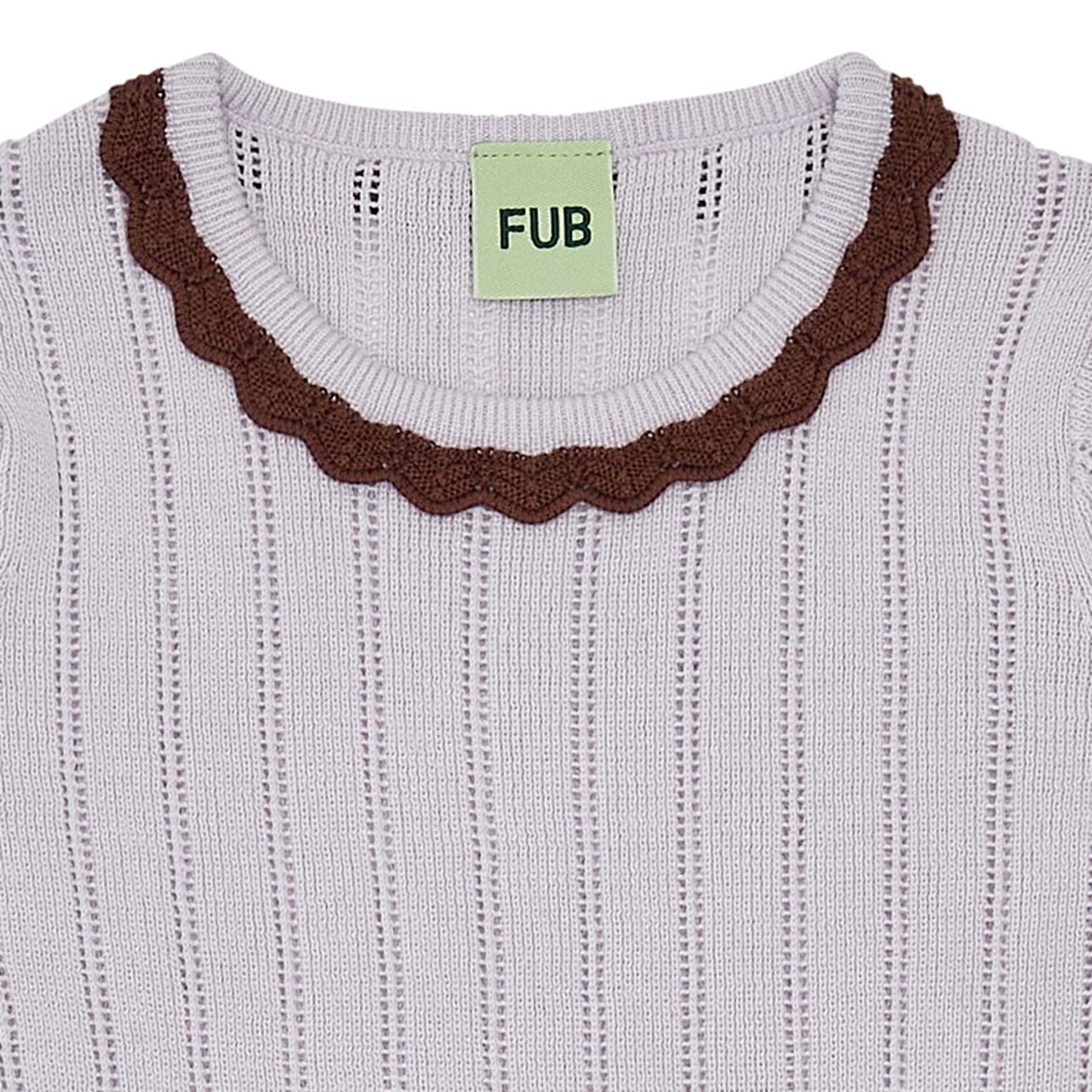 Fub Pointelle Dress ametyst - 2023ss - ametyst - Lille Univers
