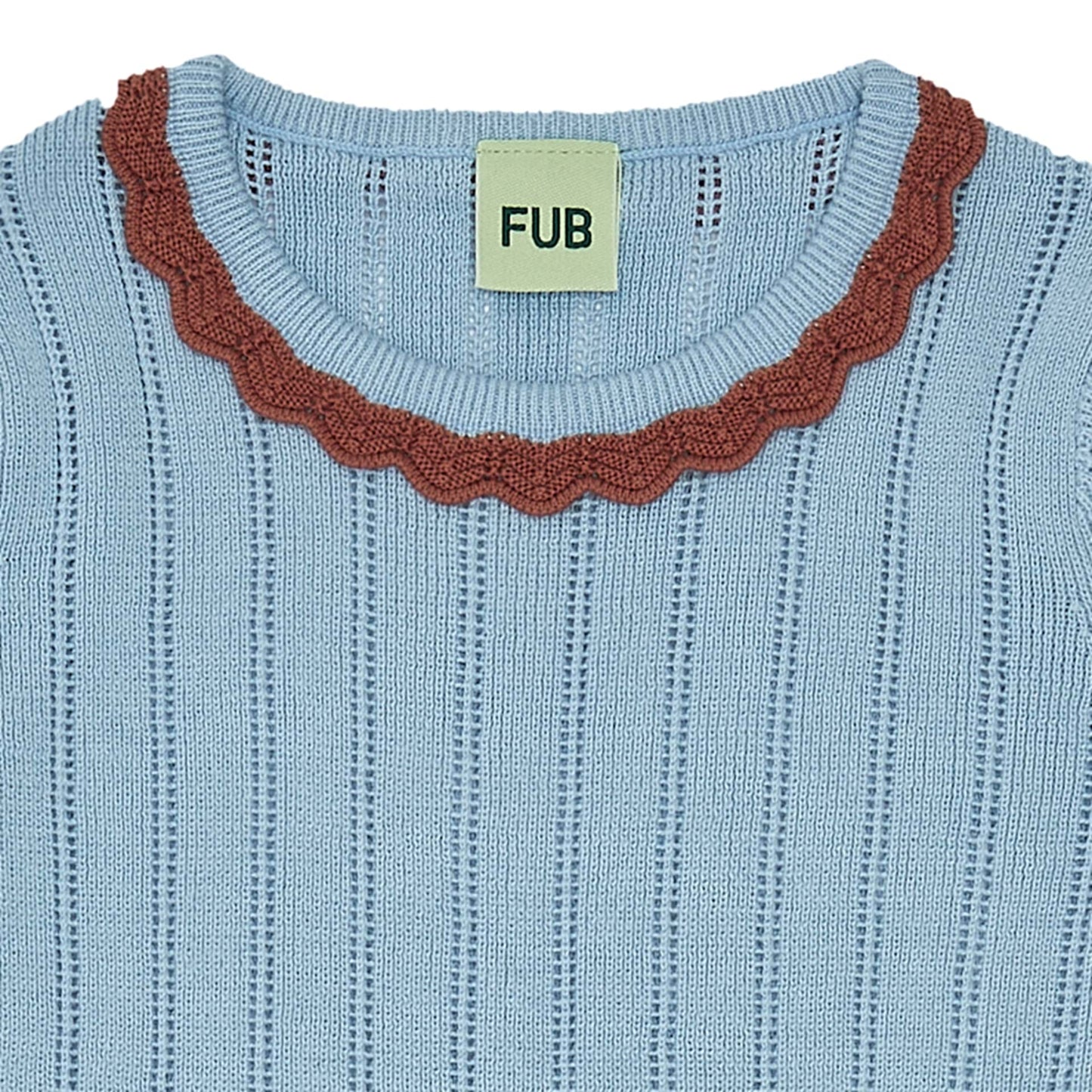 Fub Pointelle Dress, glacier - 2023SS - GLACIER - Lille Univers