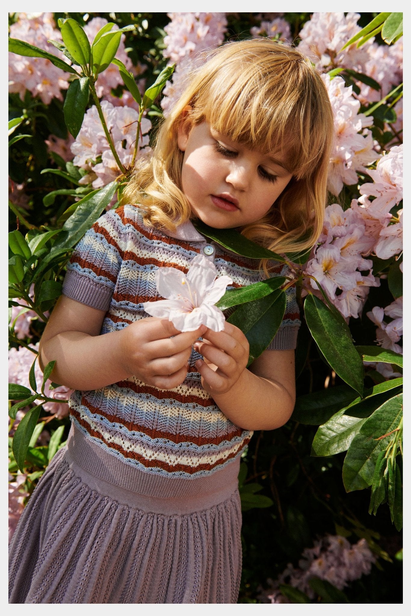 FUB Pointelle Skirt heather-3724SS_heather - Lille Univers