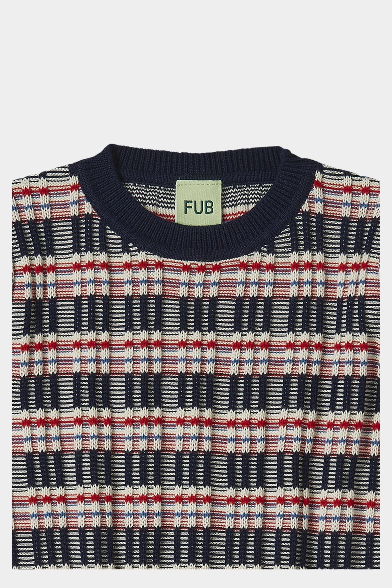 FUB Rib T-shirt dark navy-2224SS_darknavy - Lille Univers
