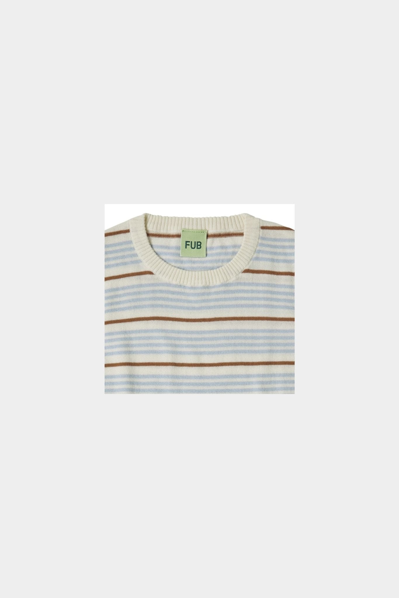 FUB Striped T-Shirt ecru/cloud-0124SS_ecrucloud - Lille Univers