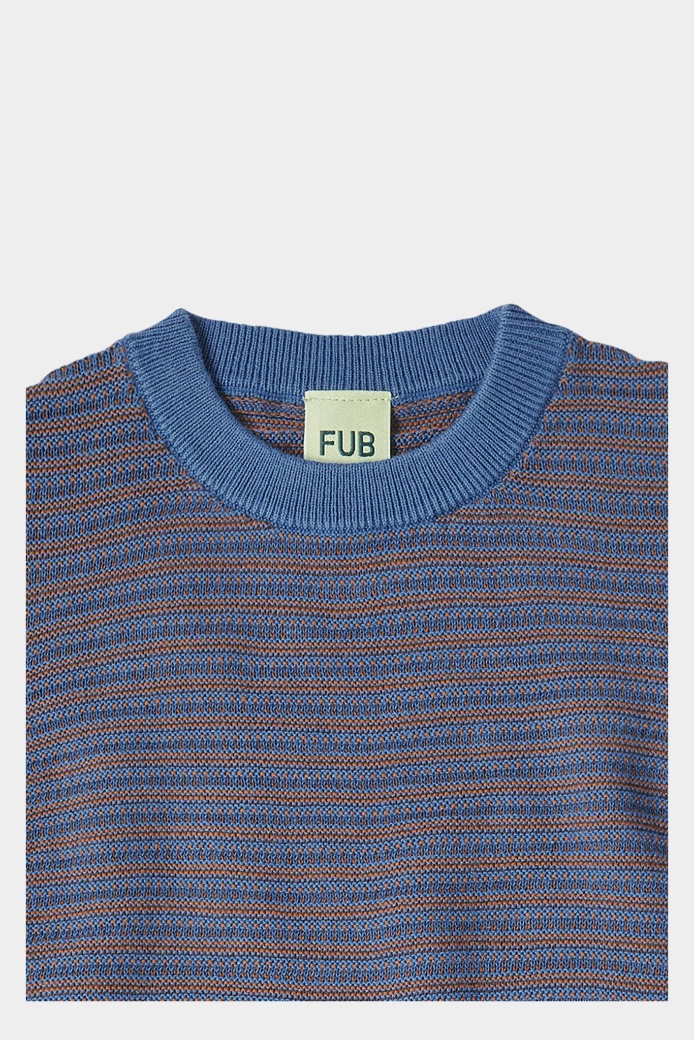 FUB Structure Tee azure/rust-2024SS_azurerust - Lille Univers