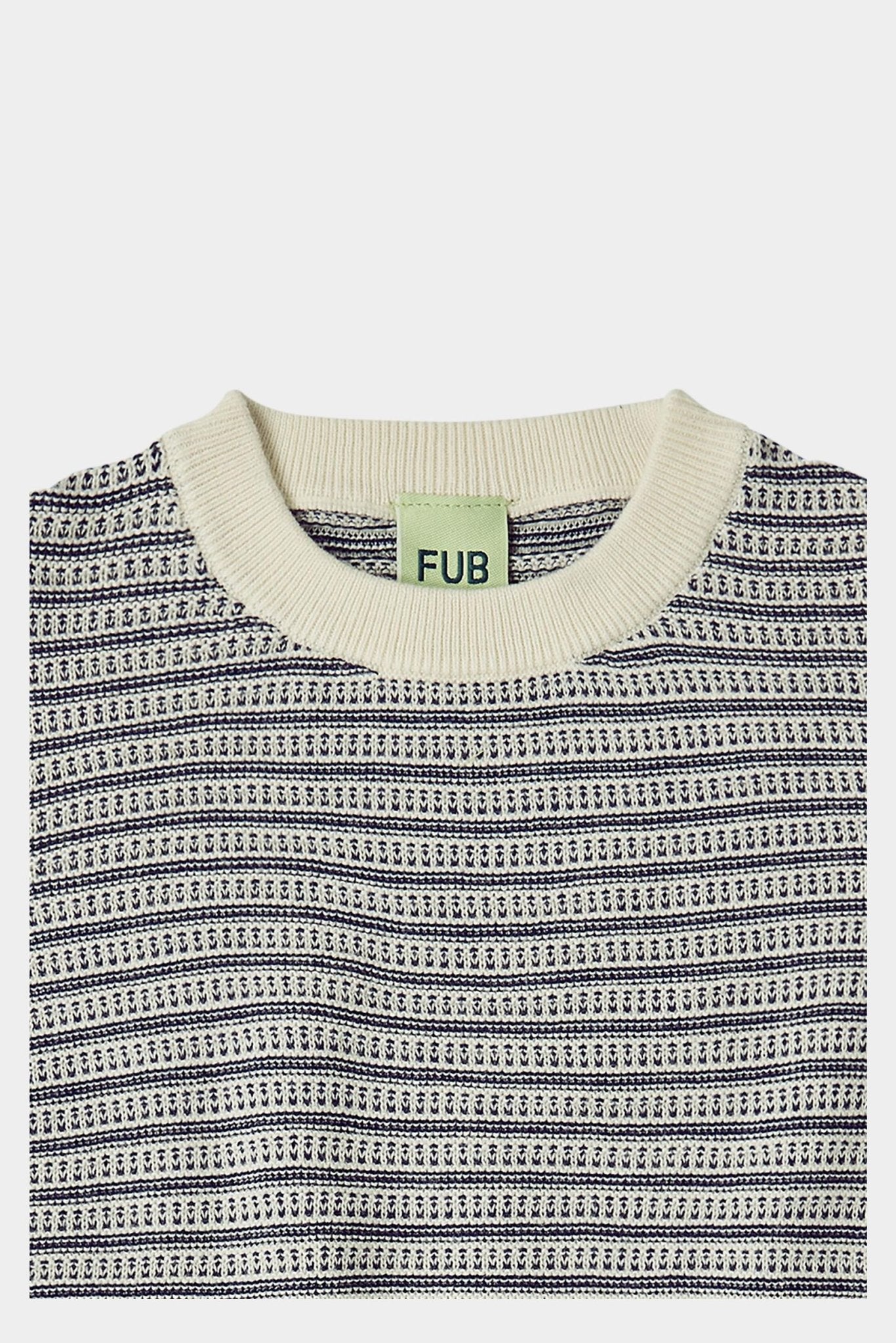 FUB Structure Tee ecru/dark navy-2024SS_ecrudarknavy - Lille Univers