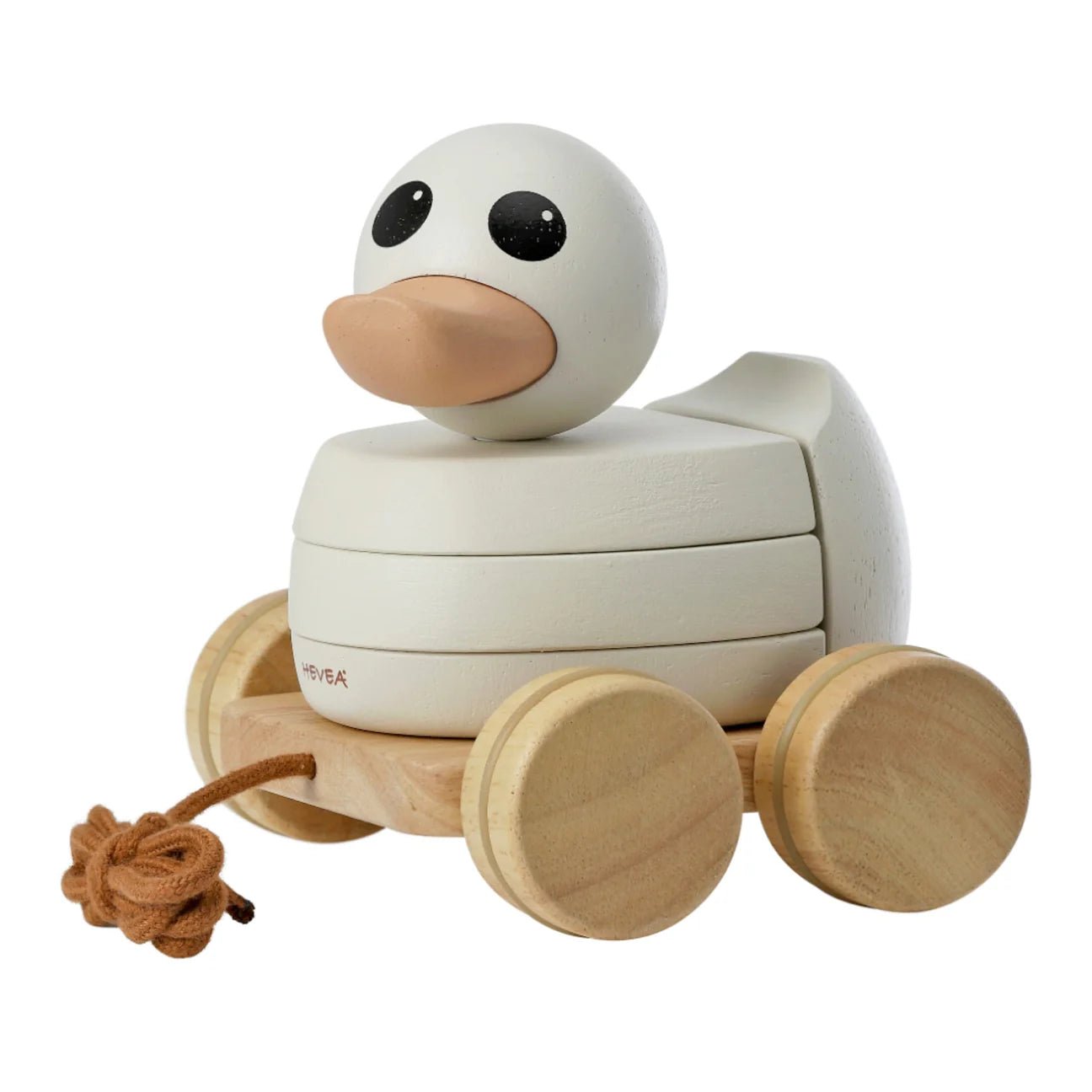 HEVEA KAWAN RUBBERWOOD STACKER & PULL TOY