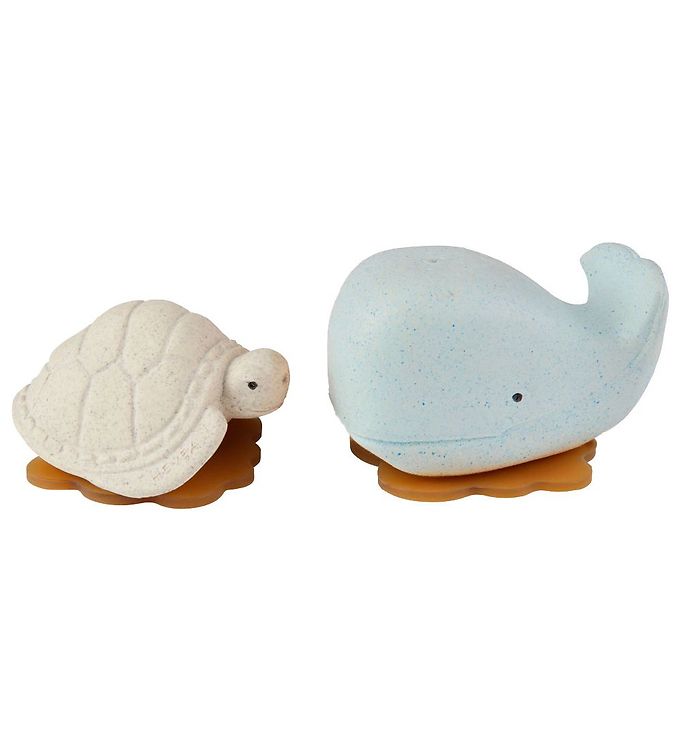 HEVEA SQUEEZE'N'SPLASH WHALE & TURTLE BATH TOYS GIFT SET