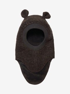 HUTTEliHUT - Balaclava Ears Wool Dark Brown-460044-2275 - Lille Univers