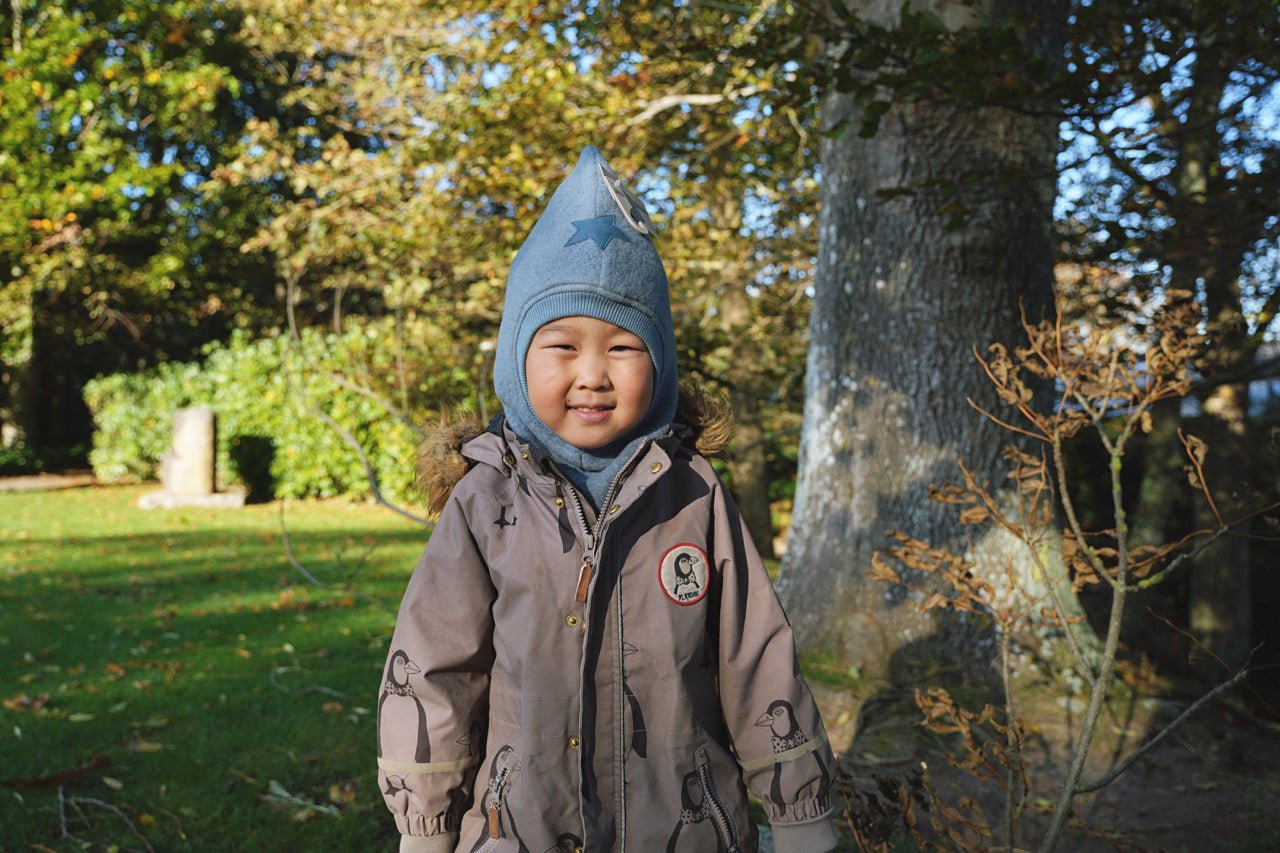 HUTTEliHUT Balaclava Star Wool - Blue Heaven