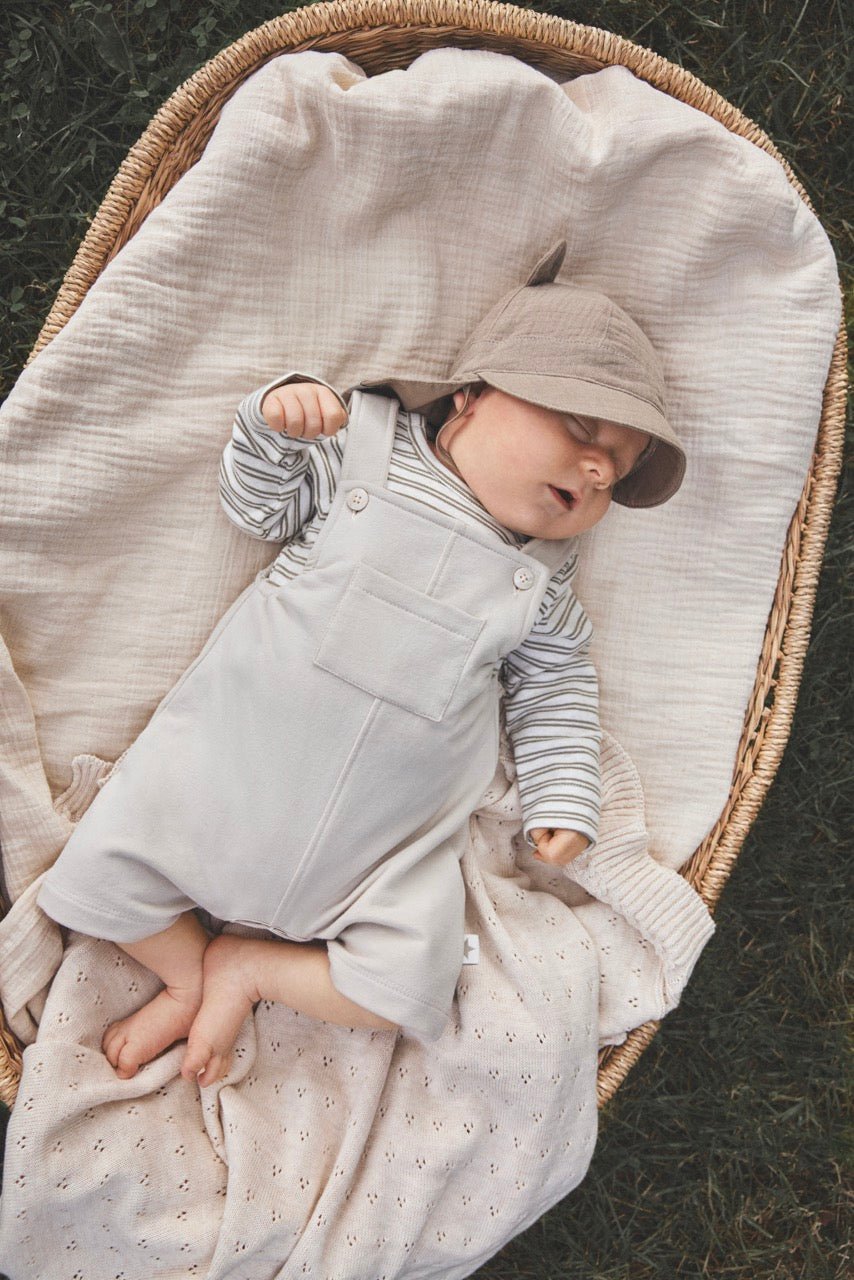 HUTTEliHUT - Summerhat Ears Muslin Silver Sage-460185_9510 - Lille Univers