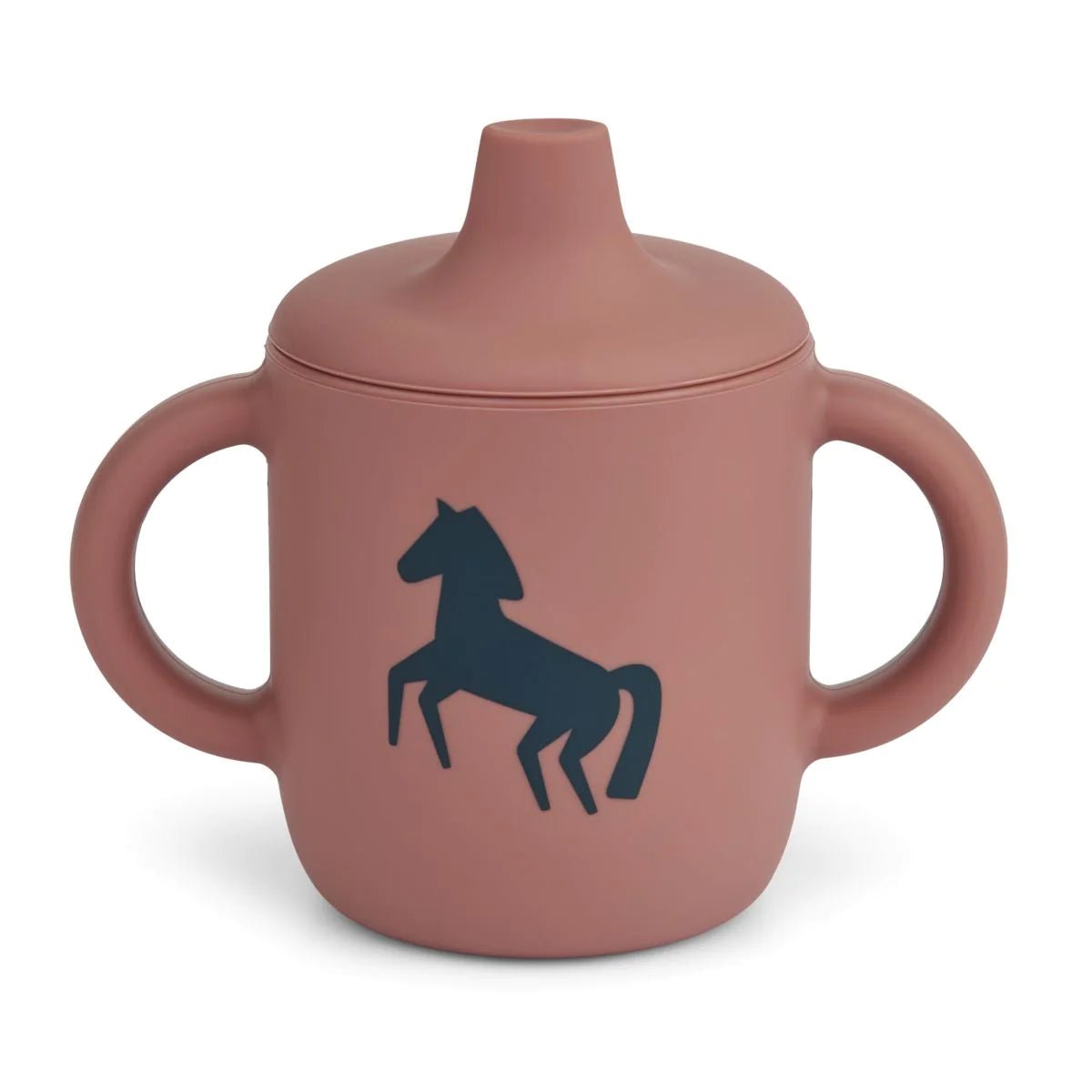 LIEWOOD NEIL SILICONE SIPPY CUP 150 ML HORSES / DARK ROSETTA