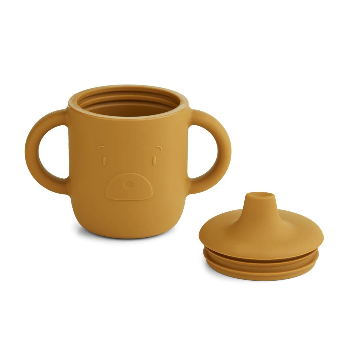 LIEWOOD NEIL SILICONE SIPPY CUP 150 ML MR BEAR GOLDEN CARAMEL