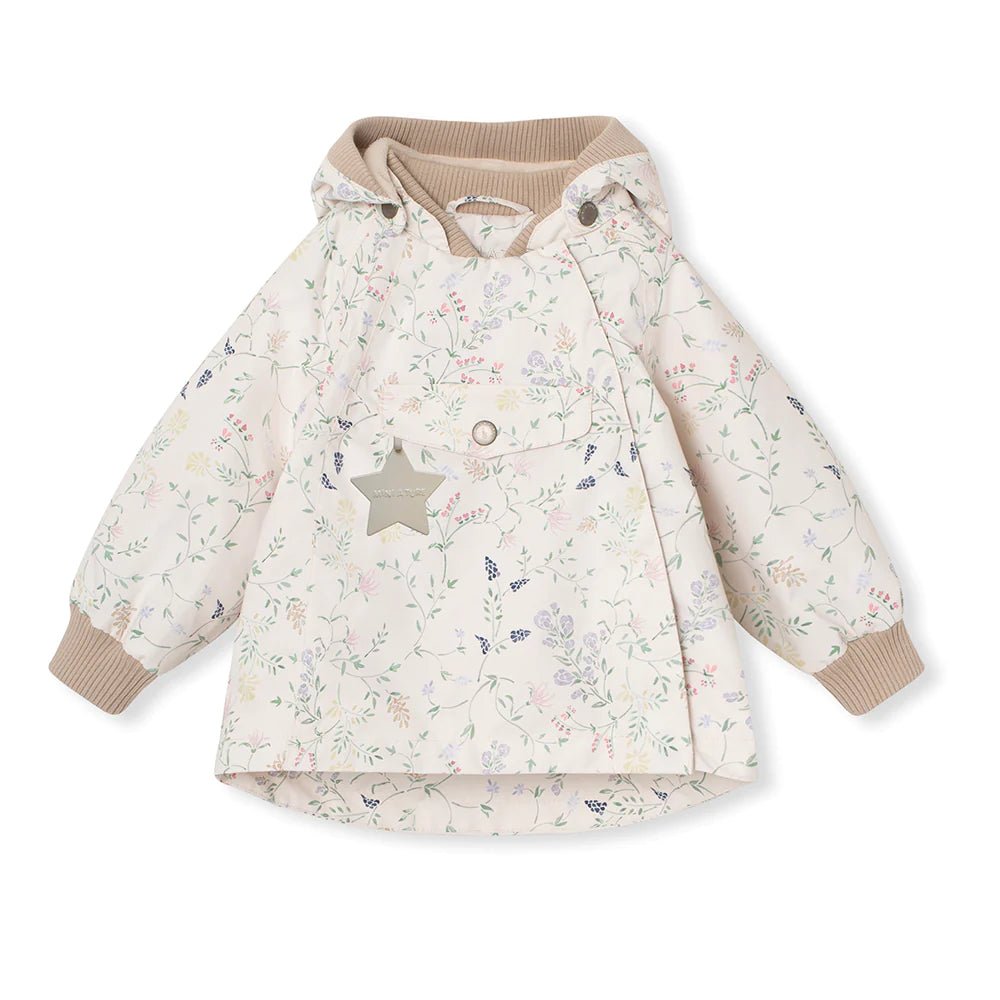 MATWAI FLEECE LINED PRINTED SPRING JACKET. GRS Ancient flowers