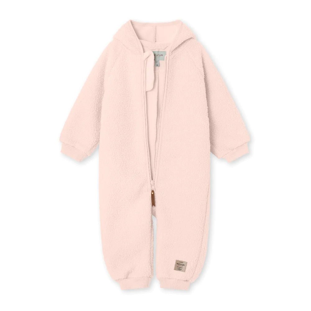 MINI A TURE MATADEL TEDDYFLEECE JUMPSUIT. GRS Mauve chalk
