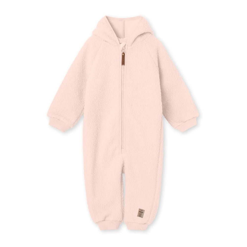 MINI A TURE MATADEL TEDDYFLEECE JUMPSUIT. GRS Mauve chalk