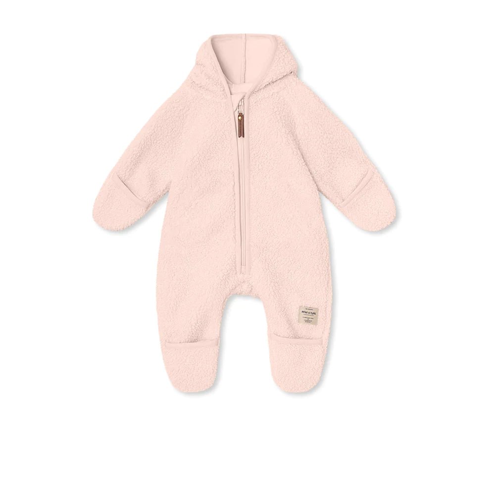 MINI A TURE MATADEL TEDDYFLEECE JUMPSUIT. GRS Mauve chalk
