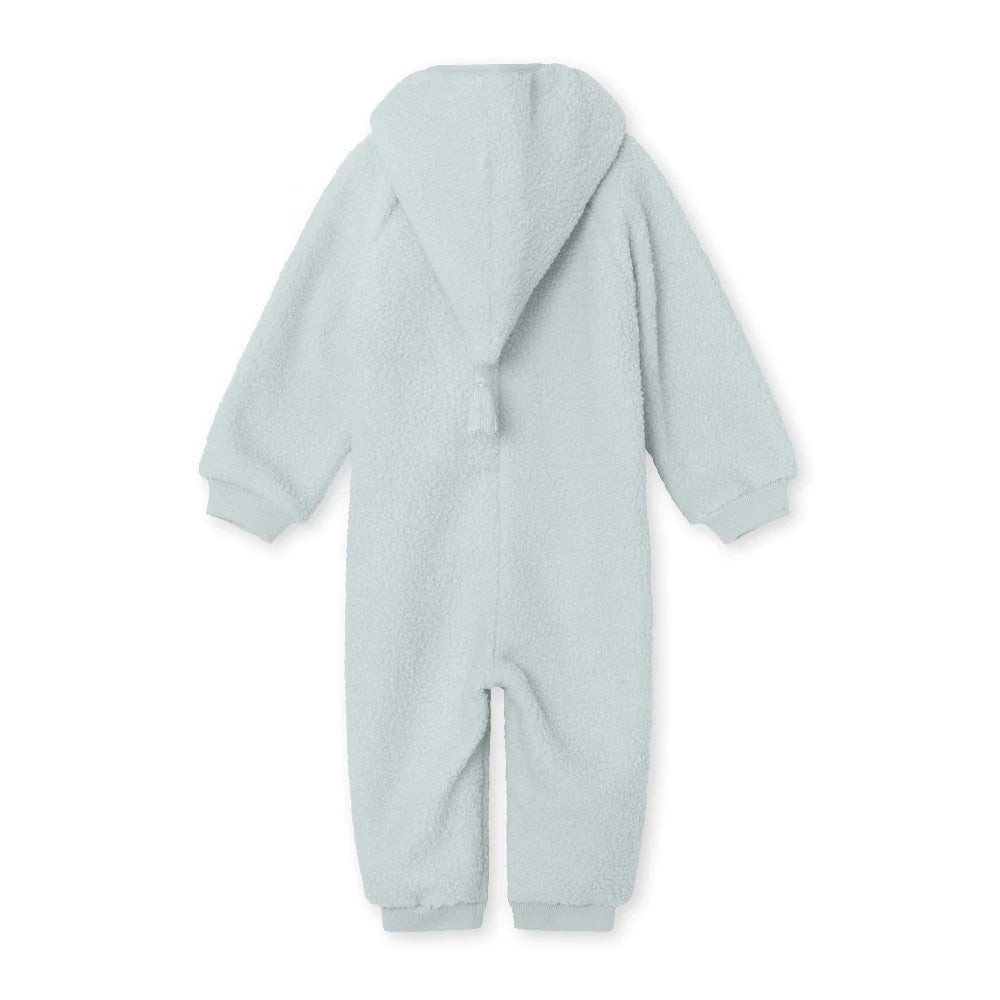 MINI A TURE MATADEL TEDDYFLEECE JUMPSUIT. GRS Pearl blue-MATADEL5145 - Lille Univers