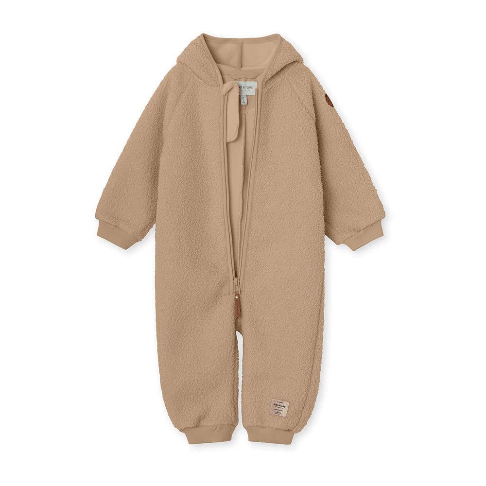 MINI A TURE MATADEL TEDDYFLEECE JUMPSUIT. GRS Savannah tan