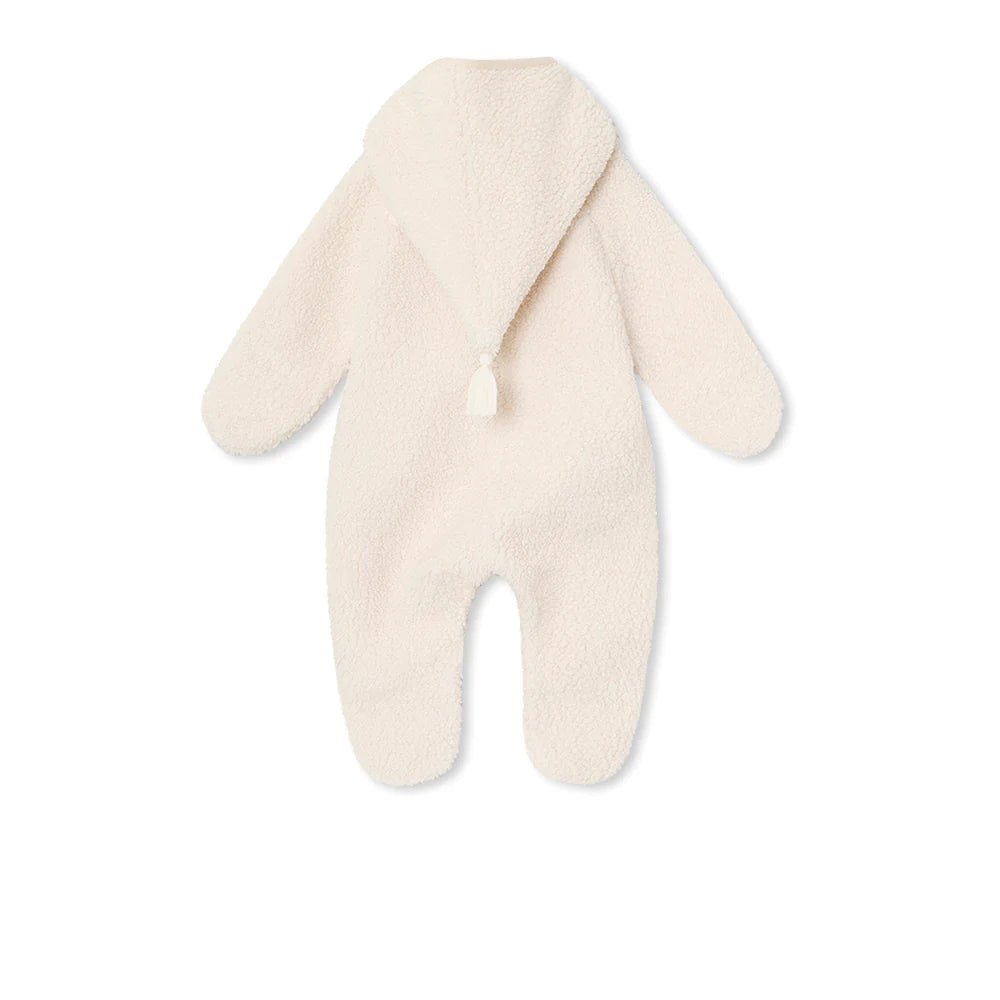 MINI A TURE MATADEL TEDDYFLEECE JUMPSUIT. GRS White swan-MATADEL0300 - Lille Univers