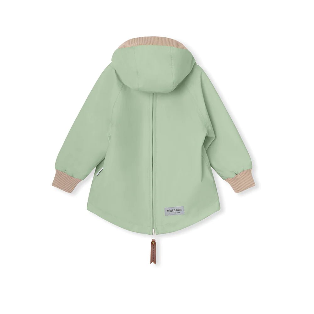 MINI A TURE MATBABYVITO FLEECE LINED SPRING ANORAK. GRS Dusty light green
