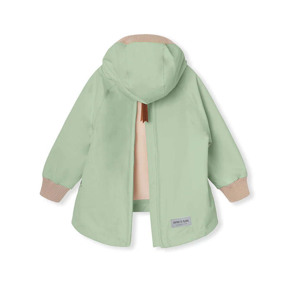 MINI A TURE MATBABYVITO FLEECE LINED SPRING ANORAK. GRS Dusty light green