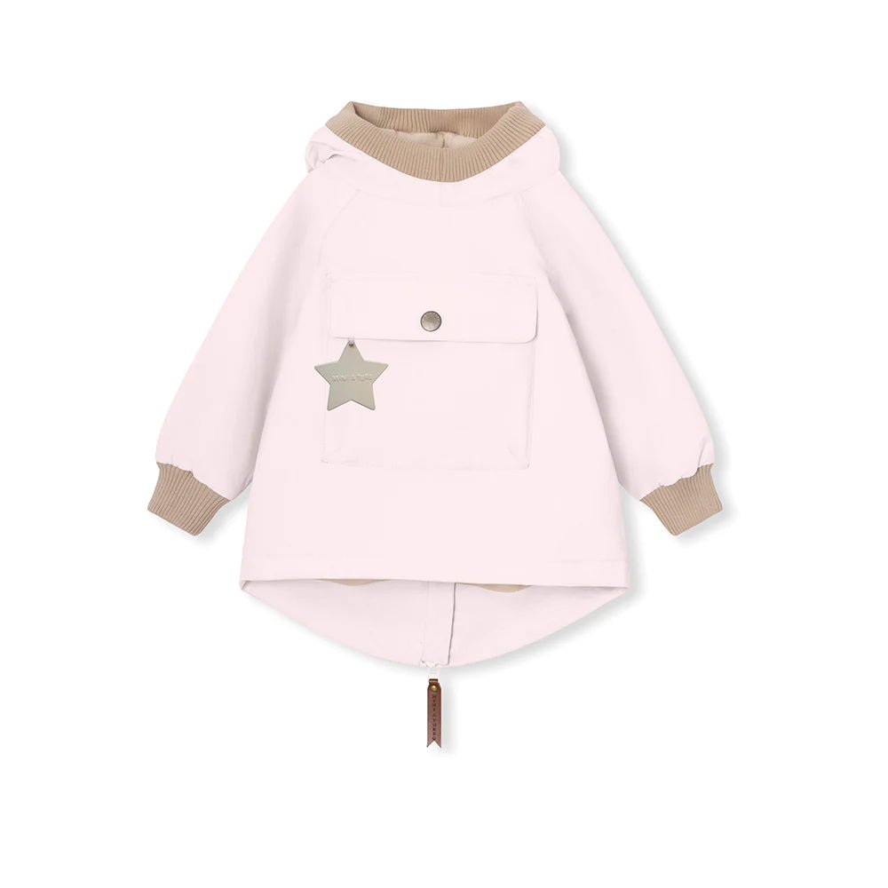 MINI A TURE MATBABYVITO FLEECE LINED SPRING ANORAK. GRS Mauve chalk